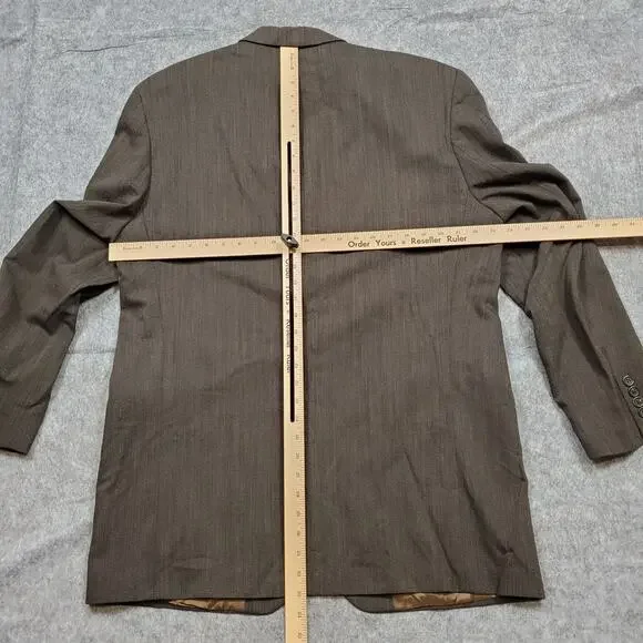 Vintage RRL Ralph Lauren Blazer Mens 44 Tall Wool Brown 3 Button Sport Coat